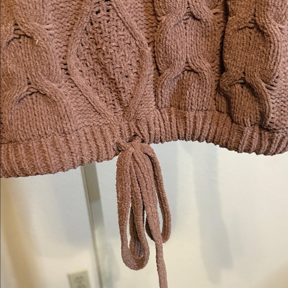 Self Esteem Cable Knit Sweater‎ - Warm Brown - Picture 3 of 4